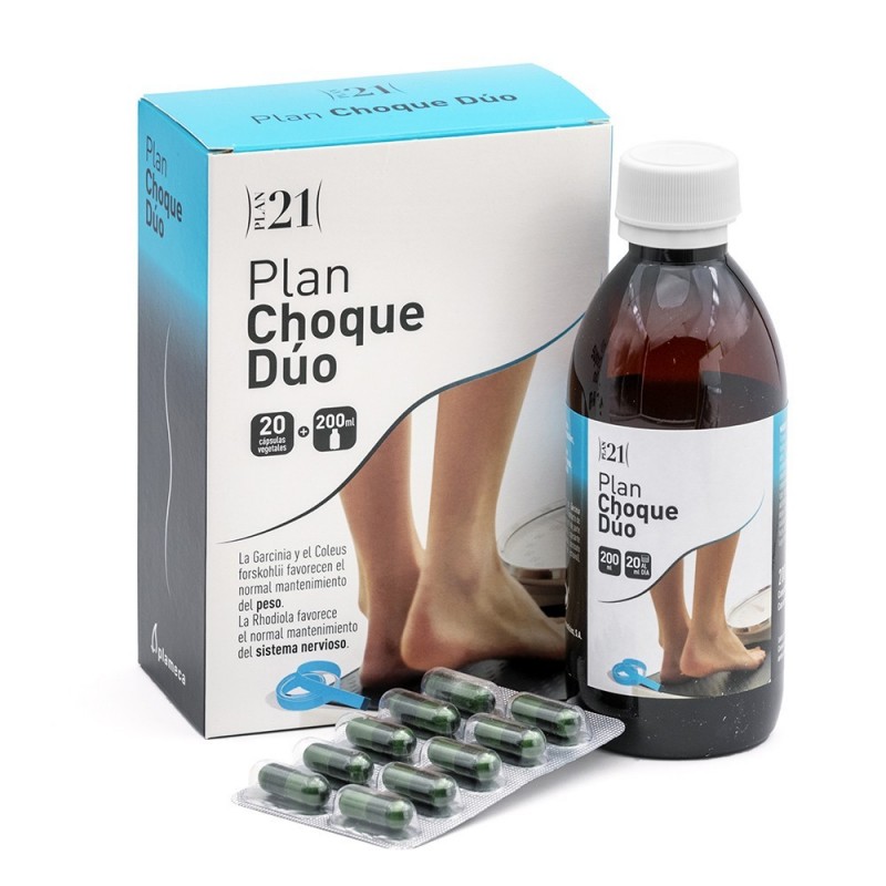 Plameca Plan Choque Duo 20 capsule vegetali + 200 ml Plameca Plan Choque Duo 20 capsule vegetali + 200 ml