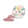 SUAVINEX Decorated Clip Brooch (Pink Forest)