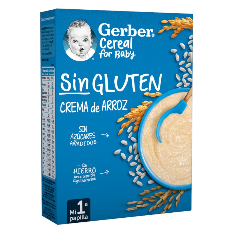 GERBER Gluten-Free Rice Cream Porridge +6 Months 250g