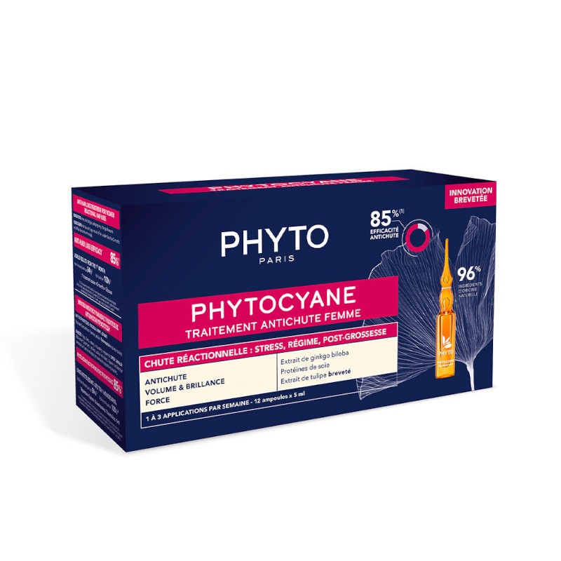 Phyto Phytocyane Tratamento Anti-Queda de Cabelo Reação Feminina 12 X 5 ml