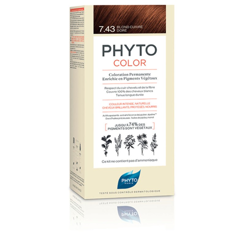 Phyto Phytocolor 7.43-Rubio Dorado Cobrizo 4 U