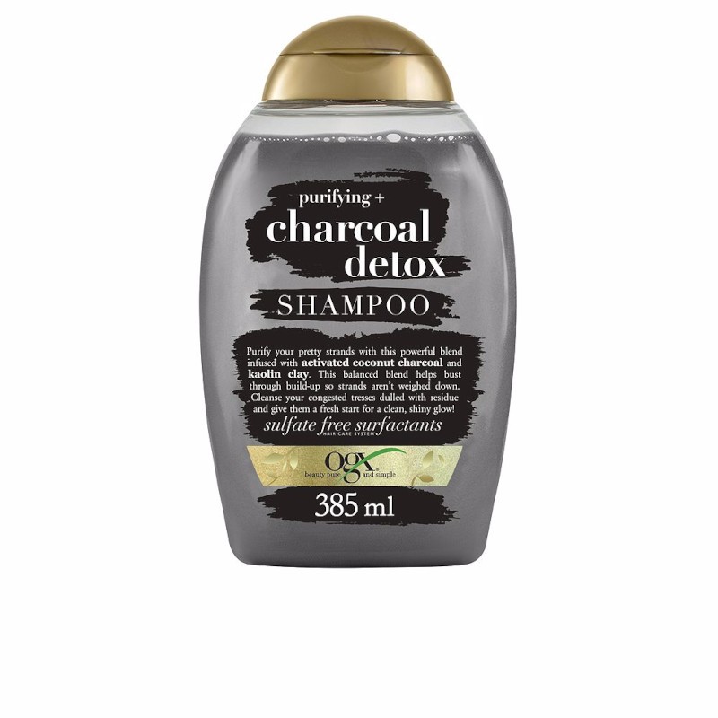Ogx Shampooing Capillaire Purifiant Détox au Charbon 385 ml