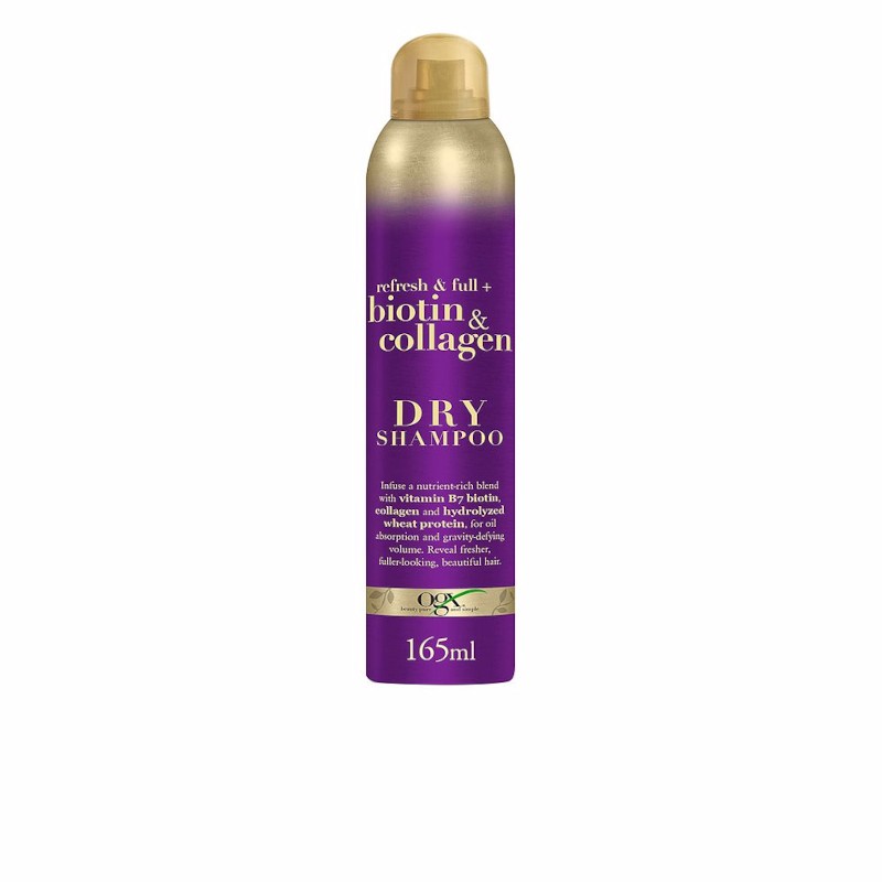 Ogx Shampoing sec à la biotine et au collagène 165 ml
