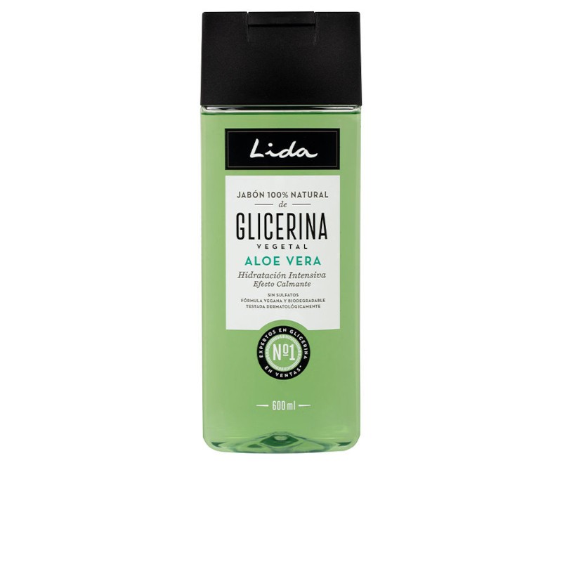 Lida 100% Natural Soap Glycerin and Aloe Vera 600 ml