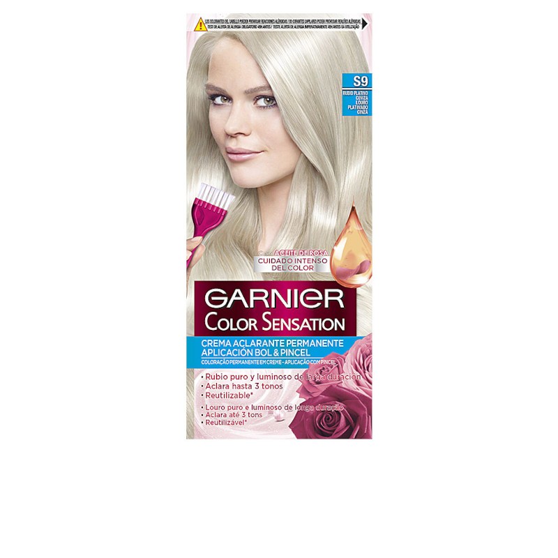 Garnier Color Sensation S9 Platinum Blonde Cinza 120 Gr