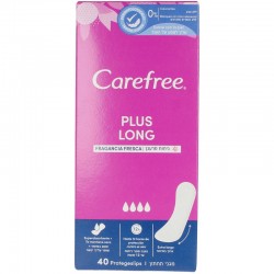 Carefree Plus Protetor Longo Fragrância Fresca 40 U