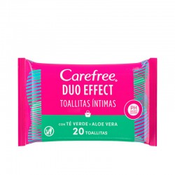 Carefree Duo Effect Toallitas Intimas 20u
