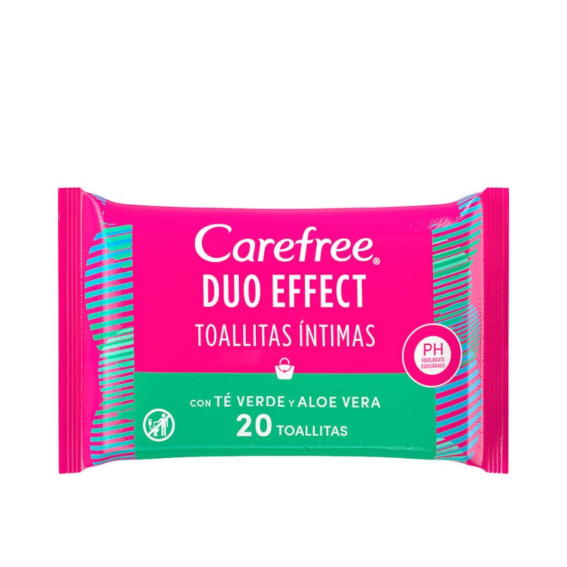 Carefree Lingettes Intimes Aloe Vera 20 U