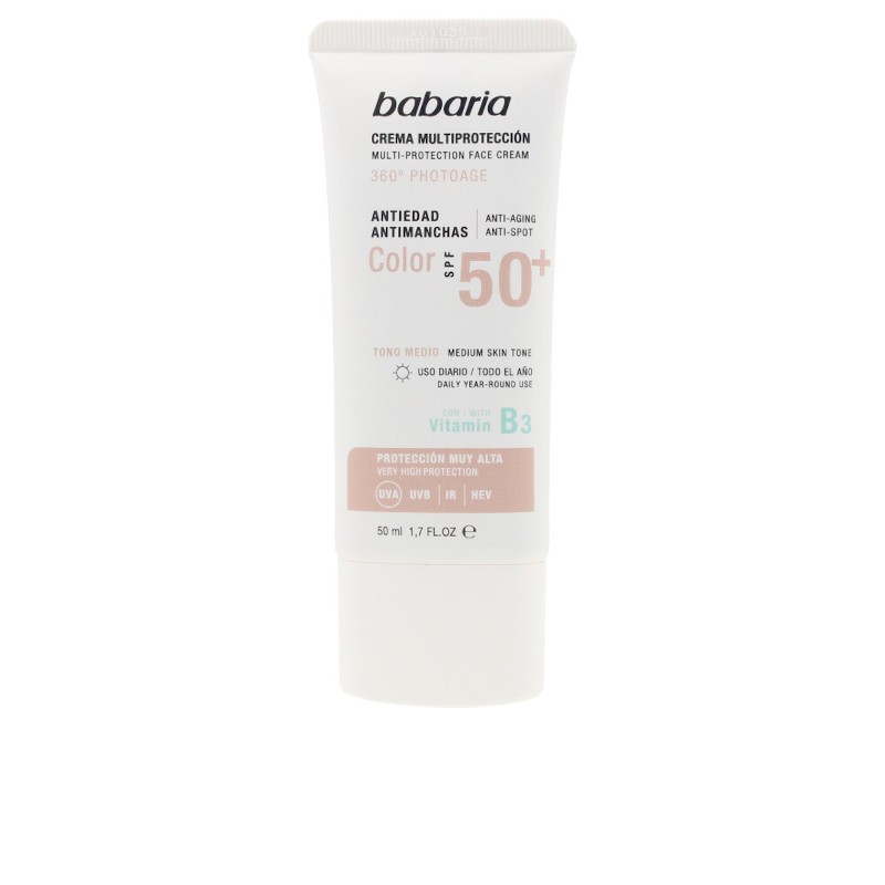 Babaria Solar Multiprotezione Crema Colorante Antimacchia Spf50+ 50 ml