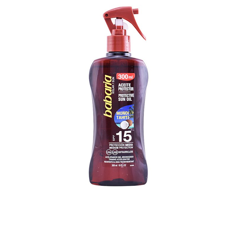 Babaria Solaröl Monoi Tahiti Spray Spf15 300 ml