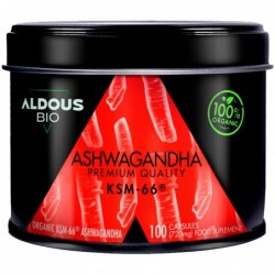 Aldous Ashwagandha KSM-66 Orgânico 100% Puro