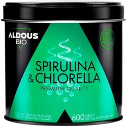 Aldous Espirulina y Chlorella Ecológica 1500 mg