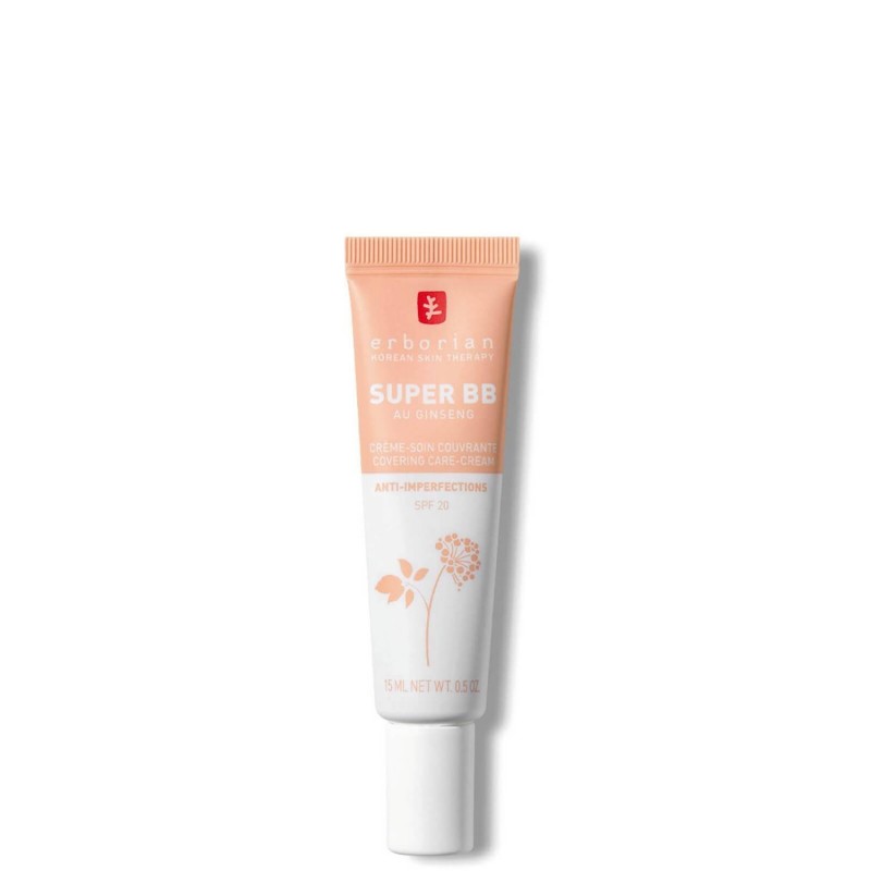 Erborian Super BB Cream - High Coverage Corrective Makeup Foundation with SPF20 for Uneven Skin (Various Shades) Erborian Super BB Cream - High Coverage Corrective Makeup Foundation with SPF20 for Uneven Skin (Various Shades)