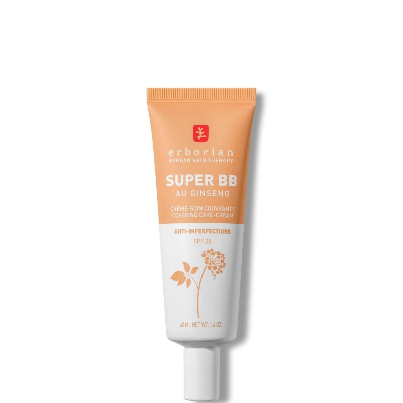 Erborian Super BB Cream – Korrigierende Make-up-Grundlage mit hoher Deckkraft und LSF 20 für unebene Haut (verschiedene Farbtöne Erborian Super BB Cream – Korrigierende Make-up-Grundlage mit hoher Deckkraft und LSF 20 für unebene Haut (verschiedene Farbtöne