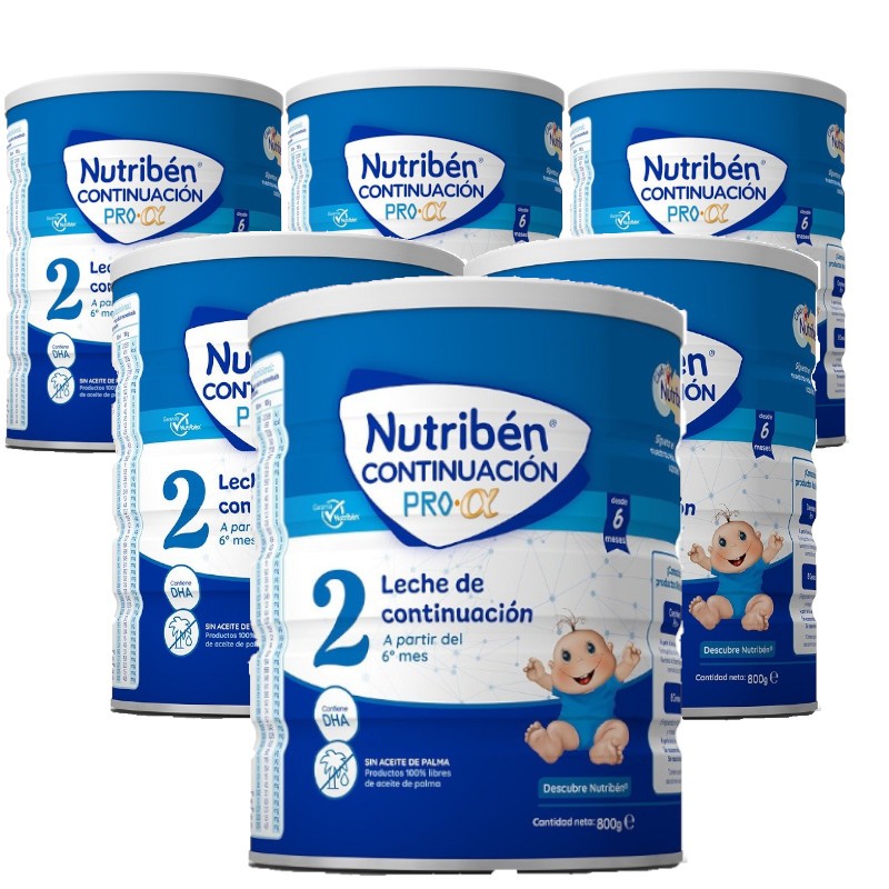 NUTRIBÉN Continuation Pro Alfa 2 Continuation Milk Pack 6x800gr