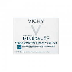VICHY Minéral 89 Crema Potenciadora Hidratante 72H Ligera 50ml