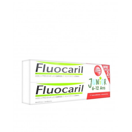 FLUOCARIL Junior Duplo Rote Früchte Zahnpasta 2x75ML