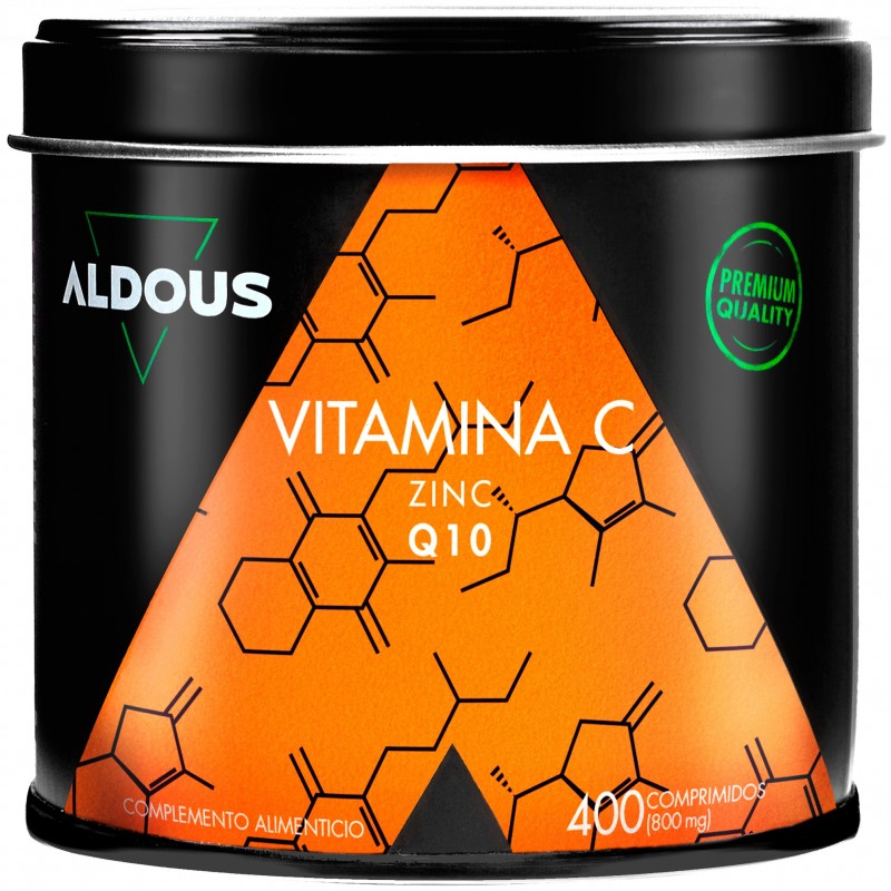 Aldous Vitamina C con Zinc y Coenzima Q10 