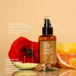 Freshly Cosmetics Huile Corporelle Éclat Doré 100 ml