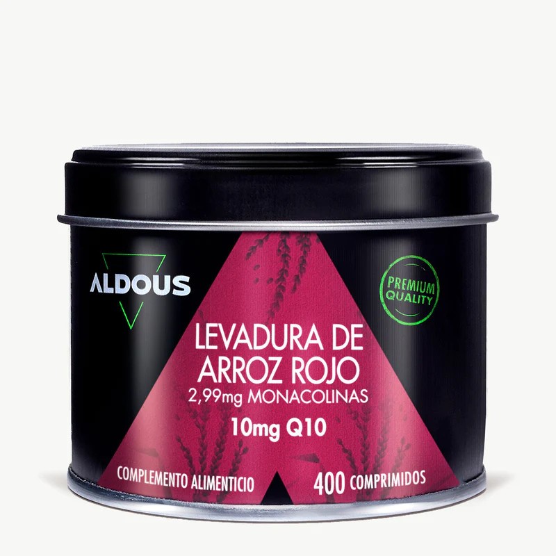 Aldous Bio Levadura de Arroz Rojo con Coenzima Q10 400 Comprimidos