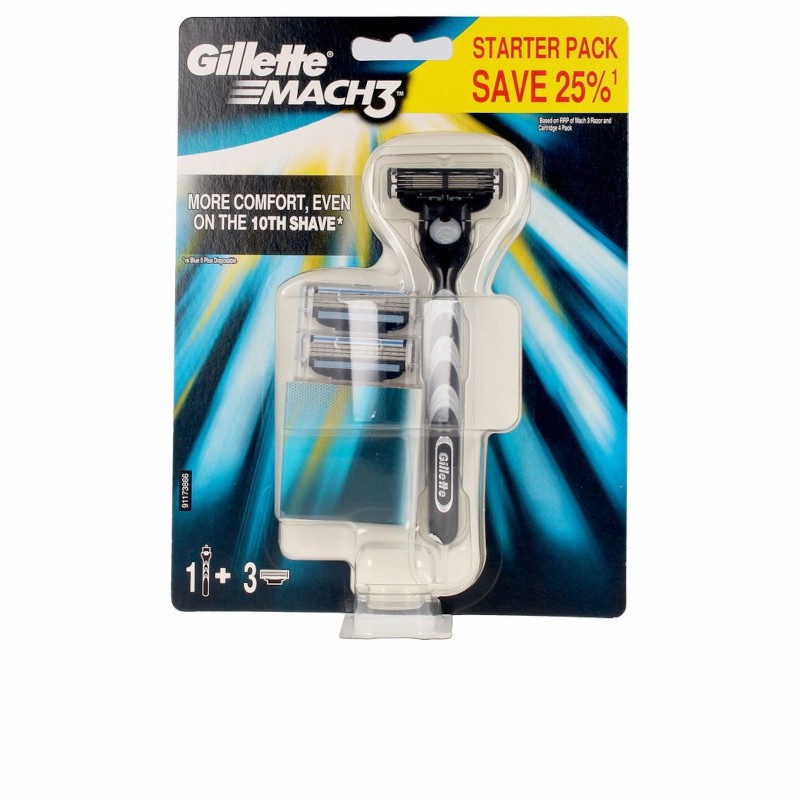 Macchina Gillette Mach 3 + 3 ricariche