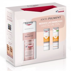 Eucerin Pack Anti-Pigment Dual Anti-Manchas Sérum Facial 30ml +2 Mini Fluidos Solares FPS50: Controlo de Pigmentos e Tintura