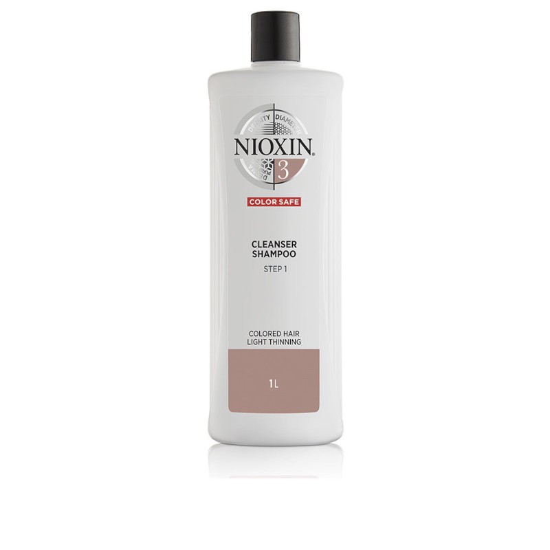 Nioxin System 3 - Shampoo - Slightly Weakened Dyed Hair - Step 1 1000 ml