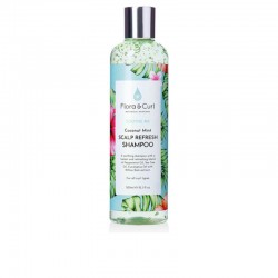 Flora And Curl Soothe Me Shampooing rafraîchissant pour le cuir chevelu à la noix de coco et à la menthe 300 ml