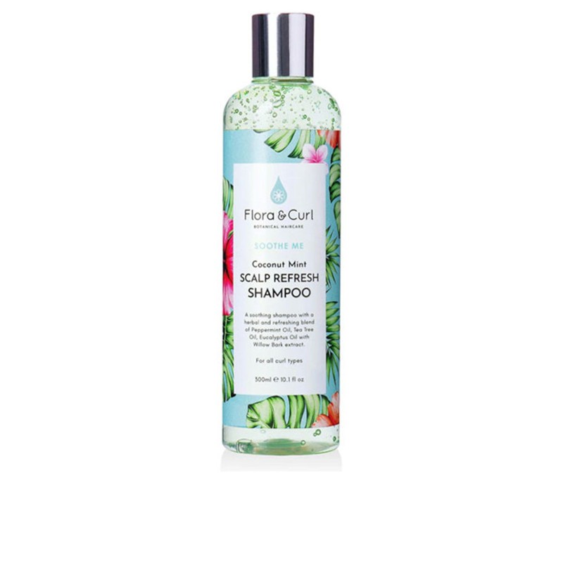 Flora And Curl Soothe Me Coconut Mint Scalp Refresh Shampoo 300 ml
