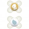 MAM Perfect Star Silicone Pacifier 0-2 Months 2 units (white)