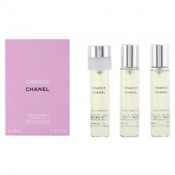 Chanel Chance Eau Fraiche Eau De Toilette Twist & Spray Vaporizer 3 Refills 3 X 20 ml