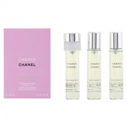 Chanel Chance Eau Fraiche Eau De Toilette Twist & Spray Vaporizzatore 3 ricariche 3 X 20 ml