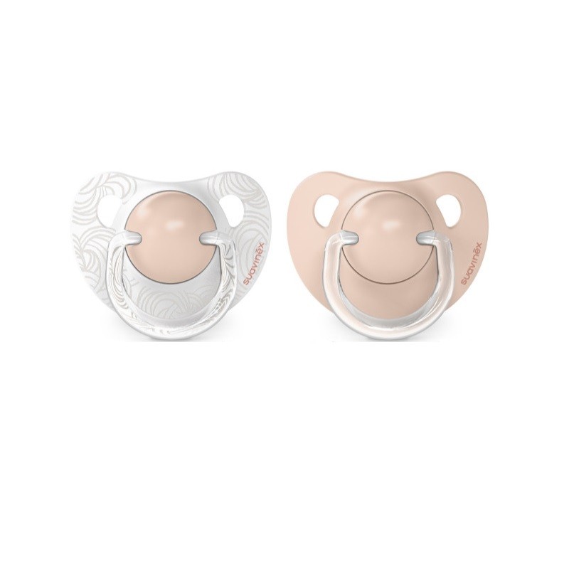 SUAVINEX Succhietto anatomico in lattice 0-6 mesi 2 unità (Rosa)