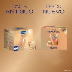 DUREX Preservativos Real Feel 96 unidades packaging antiguo