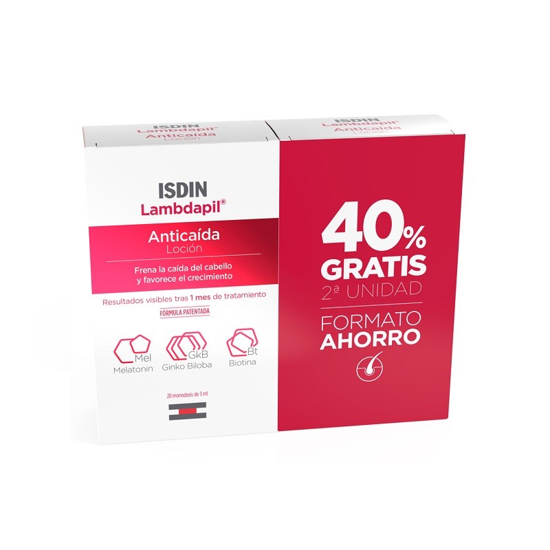 ISDIN LAMBDAPIL Duplo Anti-Haarausfall Lotion 2x20 Einzeldosen