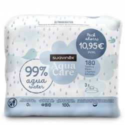 Suavinex Aqua Care Lingettes Pack Économique 3x60 unités