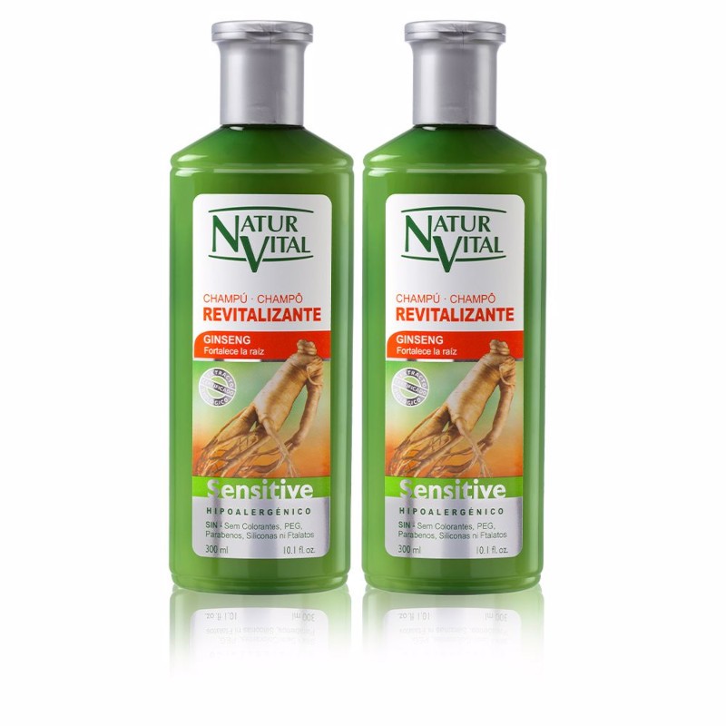 Natur Vital Sensitive Revitalizing Shampoo Lot 2 X 300 ml