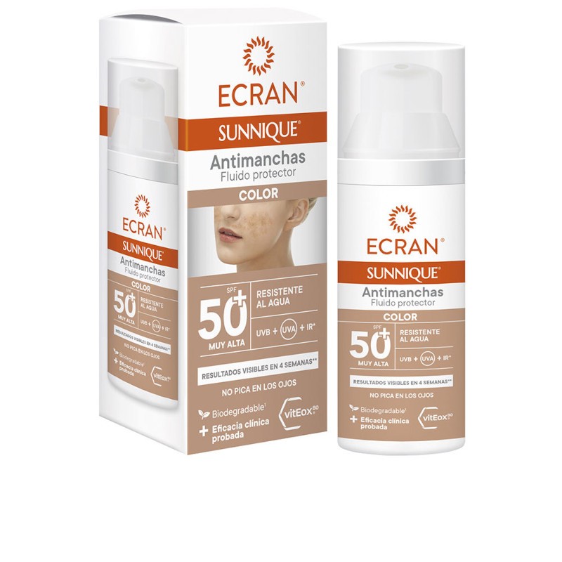 Ecran Sunnique Colore Antimacchia Spf50+ 50 ml