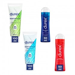 Pack Lubrificanti DUREX Naturals H2O + Play Original H2O + Naturals Idratante + Play Fragola