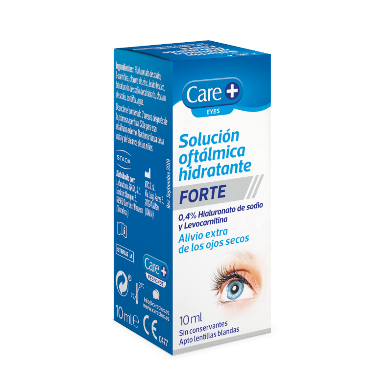 CARE+ Forte Moisturizing Ophthalmic Solution 0.4% Hyaluronic Acid 10ml
