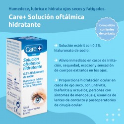 CARE+ Solución Oftálmica Hidratante 0,2% Ácido Hialurónico 10ml
