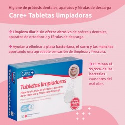 CARE+ Tabletas Limpiadoras Dentaduras Postizas 30uds