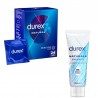DUREX Natural Kondompackung 24 Einheiten + Naturals Feuchtigkeitsgleitmittel 100 ml