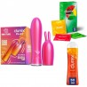 DUREX Pack Conejito Vibrador 2 en 1 + Lubricante Calor + Saboreame