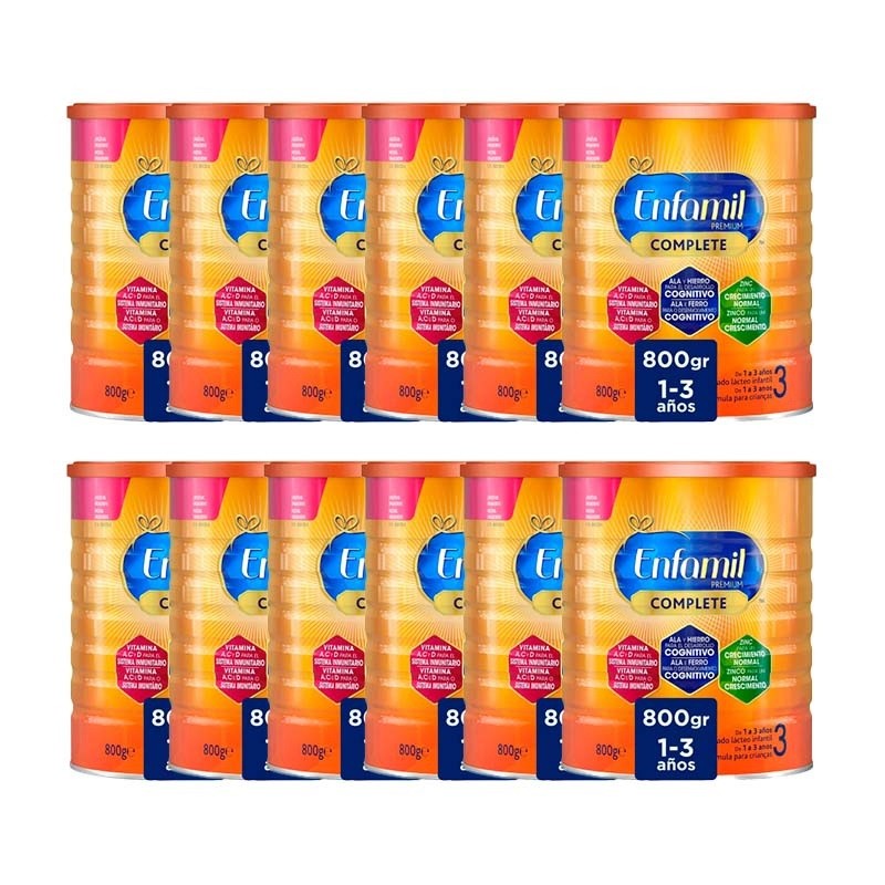 ENFAMIL Complete 3 Lait de Croissance PACK ÉCONOMIQUE 12x800gr
