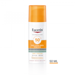 EUCERIN Face Oil Control Dry Touch Gel Crema SPF50+ Tinted Light