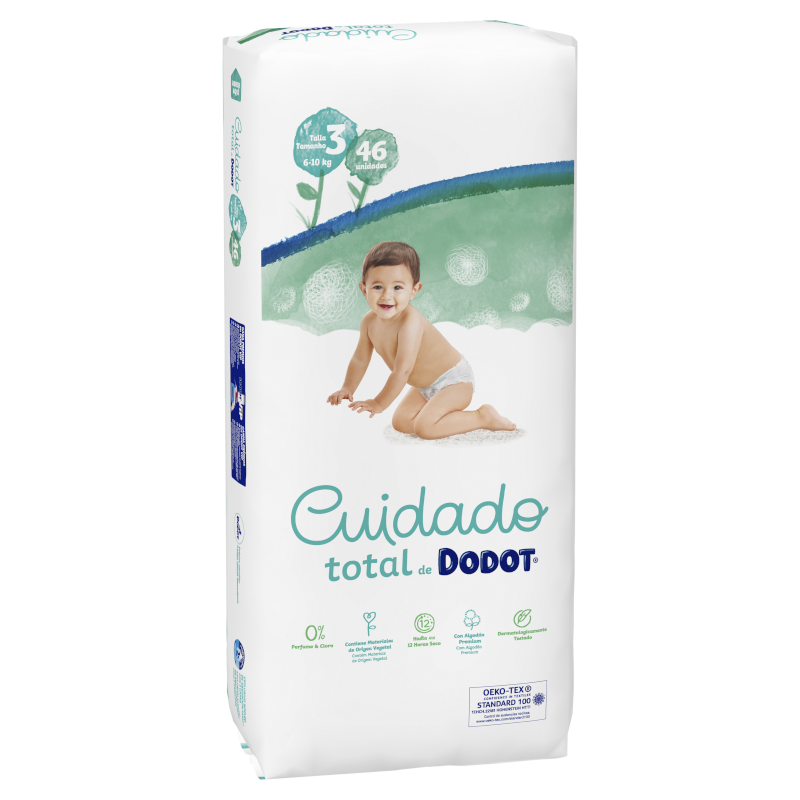 Pannolini DODOT Total Care Taglia 3 (6-10 kg) 46 unità Pannolini DODOT Total Care Taglia 3 (6-10 kg) 46 unità