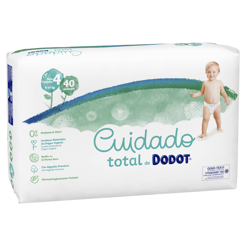 Dodot Total Care Pañales T4 (9-14 kg) 40ud