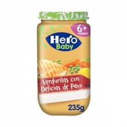 Hero Baby Tarrito Verduritas con Delicias de Pavo +6m 235g