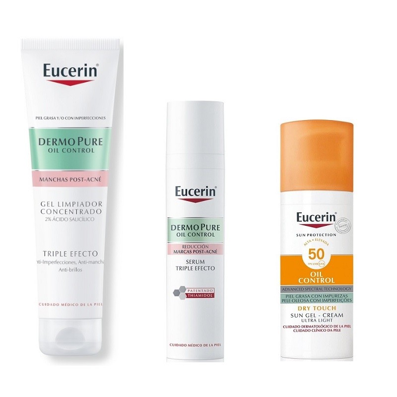EUCERIN Dermopure Oil Control Pack Gel Detergente + Siero + Gel-Crema Solare